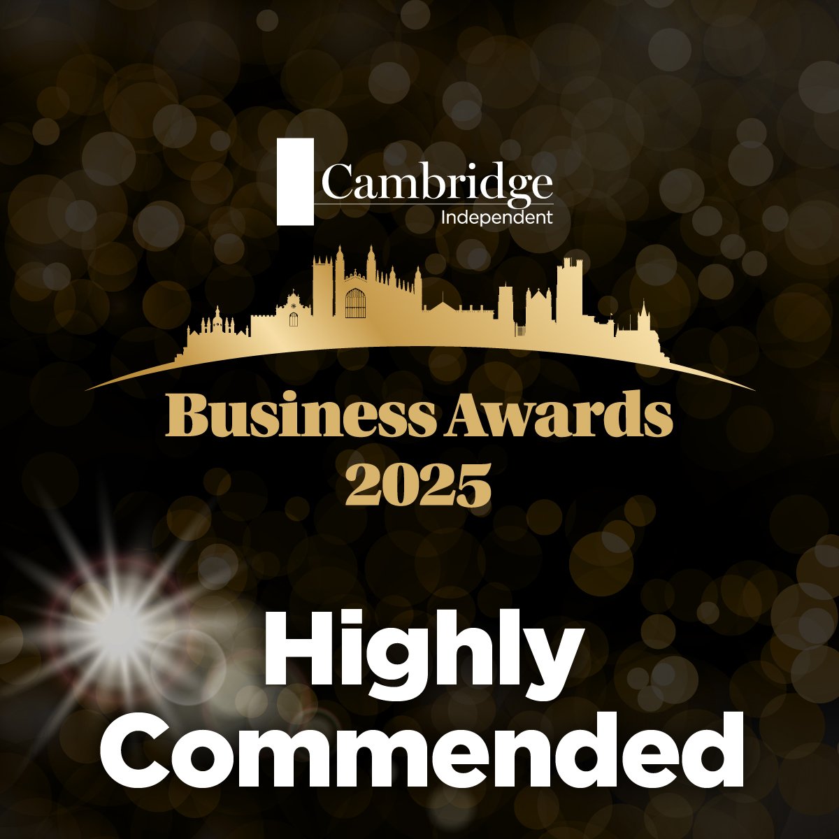 Cambridge Independent Business Awards 2025 - Highly Commended