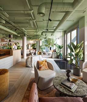 Relax and meet friends in the comfort of our bright and airy lobby