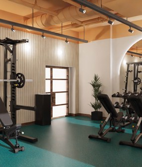 Start your days strong with a workout in our fully-equipped gym.